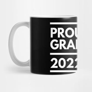 Proud Graduate 2022. Simple Typography White Graduation 2022 Design With Graduation Cap. Mug